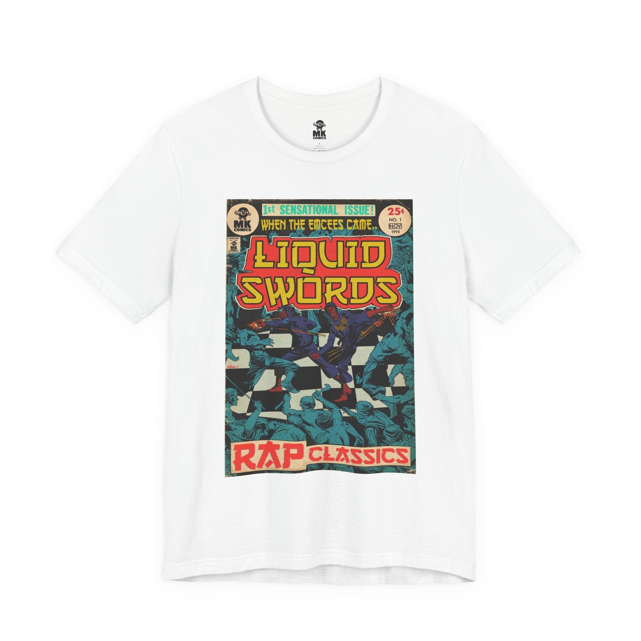 Liquid Swords - Unisex Jersey Short Sleeve Crew Neck T-Shirt - Hip Hop Graphic Tee